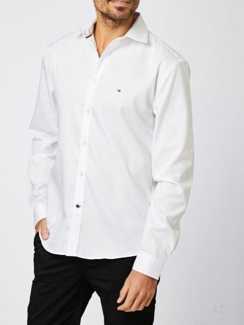 Tommy Hilfiger Slim Fit Shirt מכופתרת טומי הילפיגר צבע לבן
